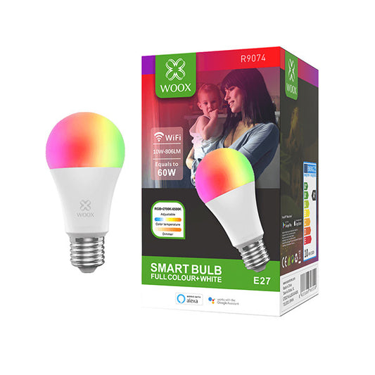 Smart E27 LED lamp in RGB kleuren